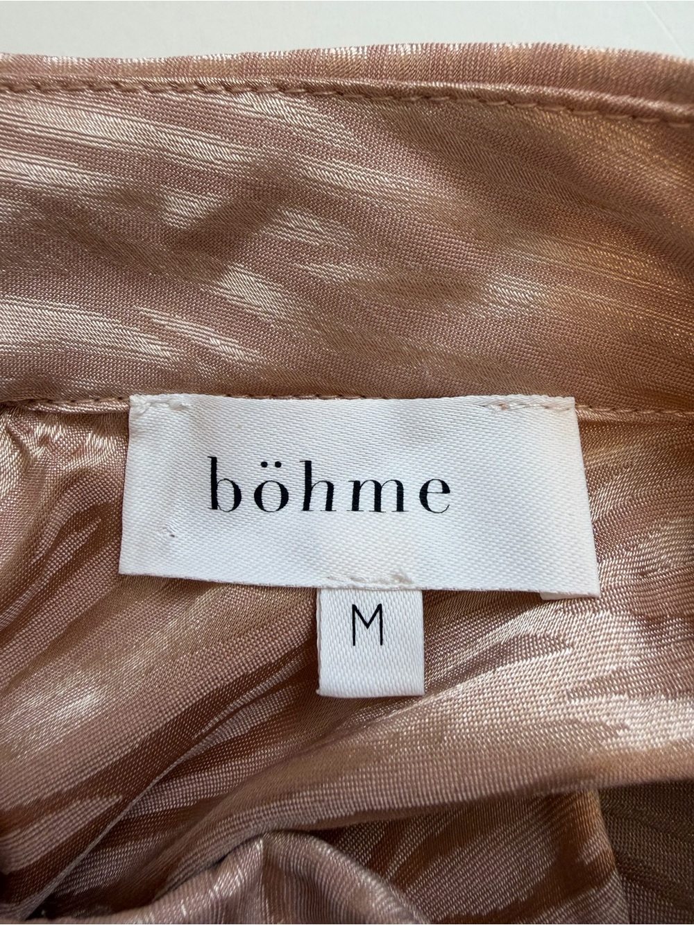 EUC Bohme Champage Ariana Zebra Midi Mock Neck Long Sleeve Dress - Picture 10 of 13